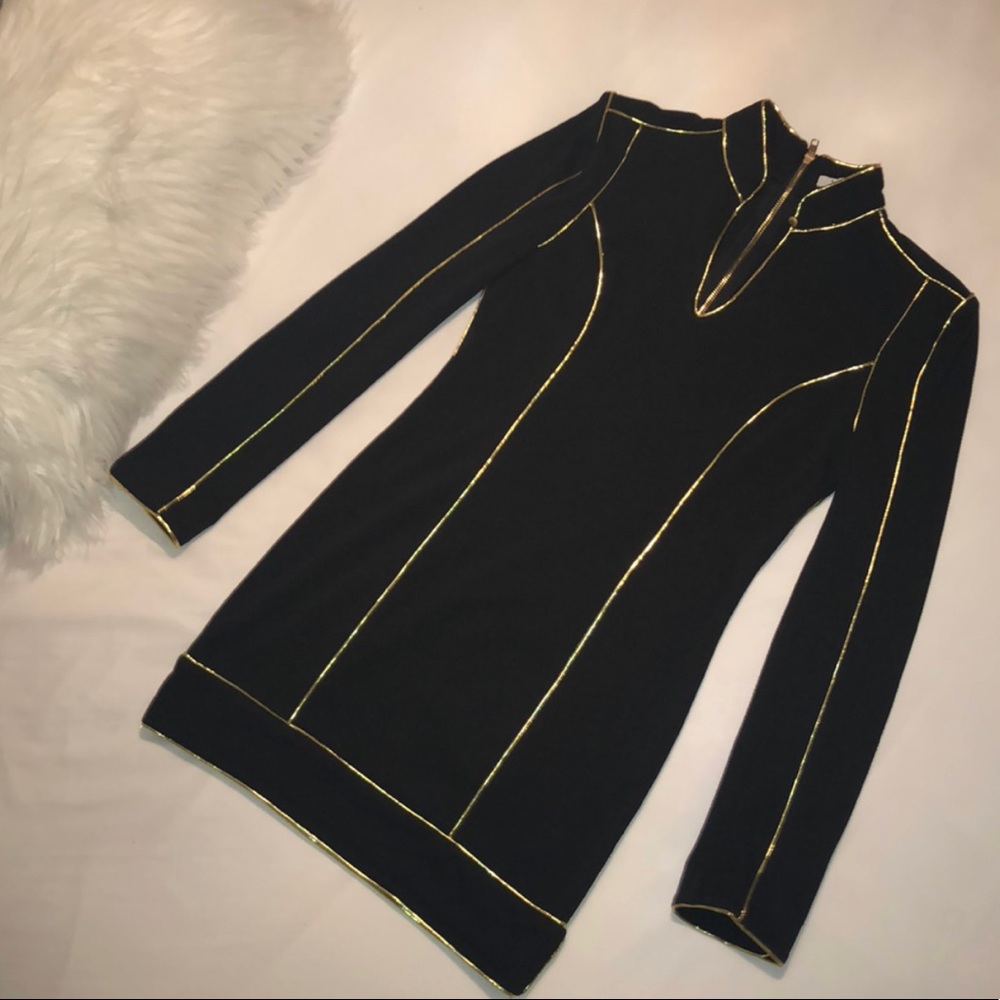 Statement Piece! Black long sleeve dress